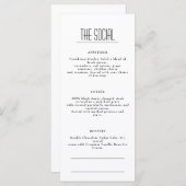 Menu Restaurant Cafe Lounge (Voorkant / Achterkant)