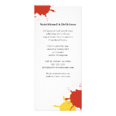 Menu Restaurant Code QR personnalisé (Dos)