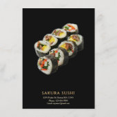 Menu Restaurant de sushi japonais moderne simple (Dos)