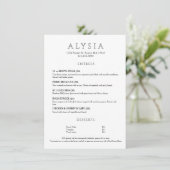 Menu Restaurant Minimaliste de Luxe Moderne (Debout devant)