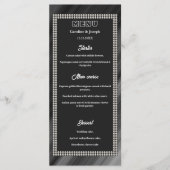 Menu Retro Black & White, Mariage de perles (Devant)