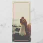 Menu Retro Bold Typographie Bright Photo Mariage (Dos)