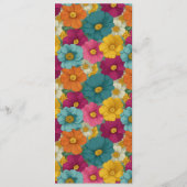 Menu Retro Botanica and Teal Wedding (Dos)