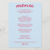 Menu Retro Colorful brillant Funky moderne Mariage mode (Devant)