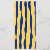 Menu Retro Hand Drawn Handwritten Blue Italian Wedding (Dos)