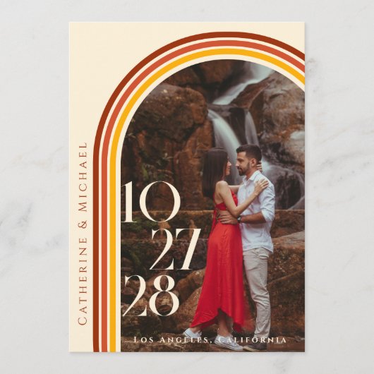 Menu Retro les années 70 Rainbow Super Arche Photo (Devant)