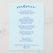 Menu Rétro manuscrit dessiné coloré brillant Mariage (Devant)
