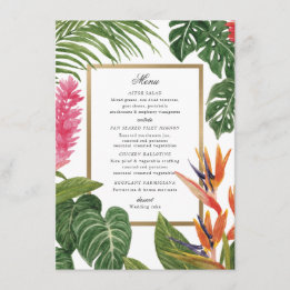 Menu Rêve Tropical