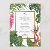 Menu Rêve Tropical (Devant)