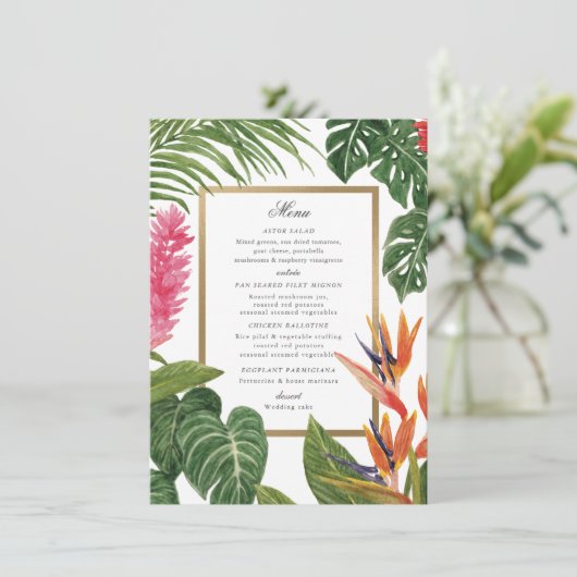 Menu Rêve Tropical (Debout devant)