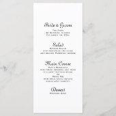 Menu Rode bogen Winter Weddenschap (Achterkant)