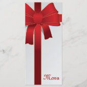 Menu Rode bogen Winter Weddenschap (Voorkant)