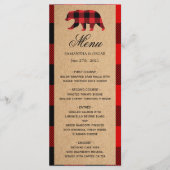 Menu Rode Buffalo geplakt (Voorkant)