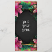 Menu Romance florissante : Un thème Mariage floral (Dos)