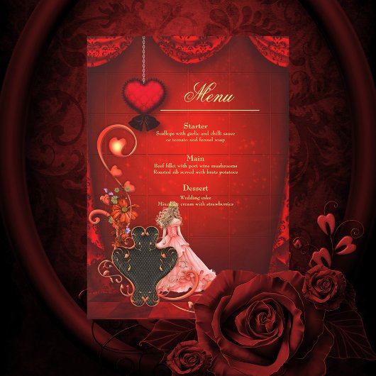 Menu Romance gothique