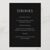 Menu Romantic Floral Wedding Soft Elegant (Dos)