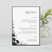 Menu Romantic Floral Wedding Soft Elegant (Debout devant)