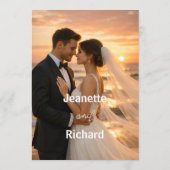 Menu Romantic Sunset Beach Couple Wedding (Dos)