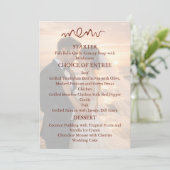 Menu Romantic Sunset Beach Couple Wedding (Debout devant)