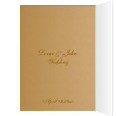 Menu Romantic Vintage Wedding (Binnen (Links))