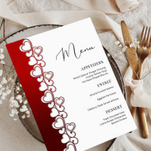 Romantique Coeurs rouges tourbillonne Saint Valent