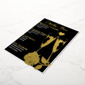 Menu Romantique Gold Foiled Cocktail Party Bar Men (Rotation)