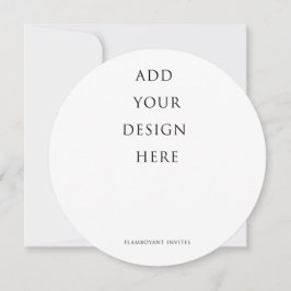 Menu Ronde van 5,25 x 5,25 inch/13,3x13,3cm Kaart