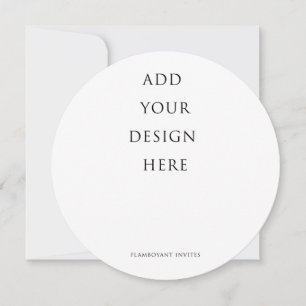 Menu Ronde van 5,25 x 5,25 inch/13,3x13,3cm Kaart