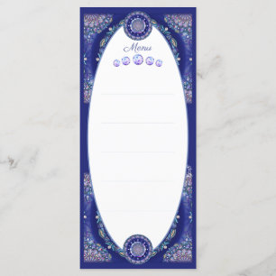 Menu Rosace bleue