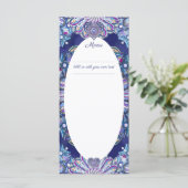 Menu Rosace bleue (Debout devant)