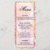 Menu Rose Aquarelle rose (Devant)