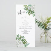 Menu Rose blanche Mariage Floral Classic (Debout devant)