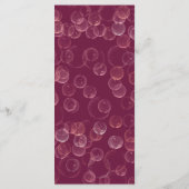 Menu Rose Champagne Pailleté et Étoiles (Dos)