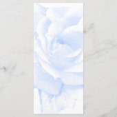 Menu Rose Design Mariage couleur bleu (Dos)