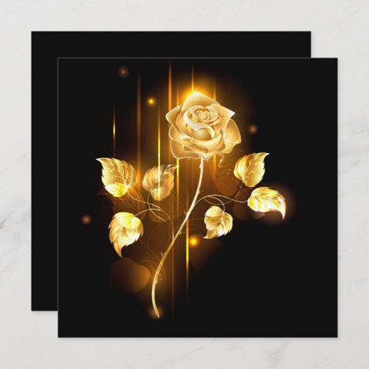 Menu Rose d'or ( rose d'or ) (Devant / Derrière)