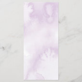 Menu Rose foncé violet Floral gothique Mariage (Dos)