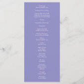Menu Rose jaune et Mariage de fenêtre violet (Dos)