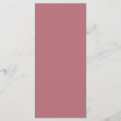 Menu Rose moderne Gold Script Mariage minimal (Dos)