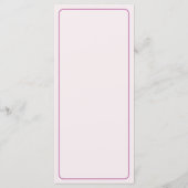 Menu Rose Pâle Délicat... (Dos)