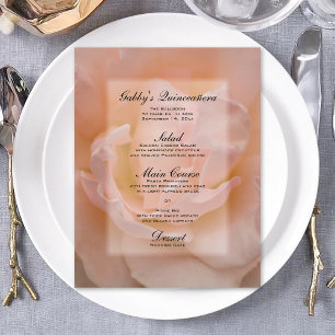 Menu Rose Quinceañera