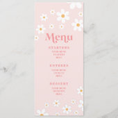 Menu Rose Rétro Daisy (Devant)