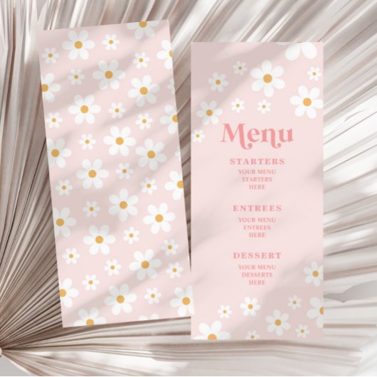 Menu Rose Rétro Daisy