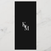 Menu Rose rouge Beau Mariage de dentelle blanche (Dos)