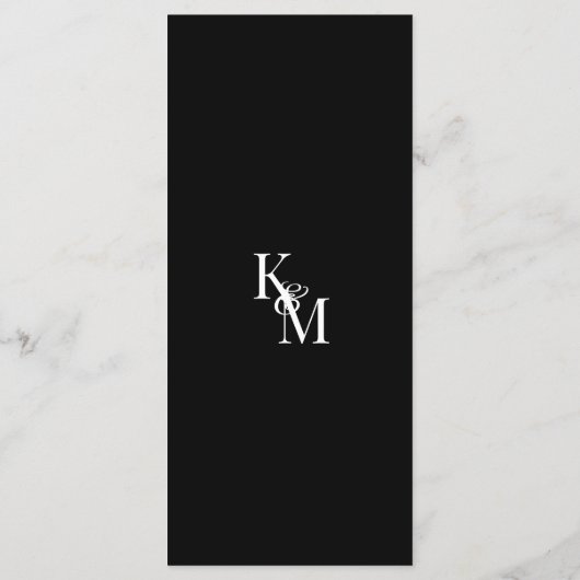 Menu Rose rouge Beau Mariage de dentelle blanche (Dos)