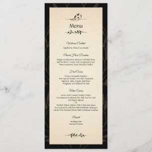 Menu Rose victorien