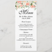 Menu Roseraie (Devant)