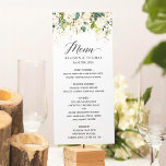 Menu Roses blanches Verdure Or Floral Mariage<br><div class="desc">Roses blanches Verdure Or Floral Mariage Menu. (1) Pour plus de personnalisation,  cliquez sur le lien "customiser plus loin" et utilisez notre outil de conception pour modifier ce modèle. (2) Si vous avez besoin d'aide ou d'articles correspondants,  veuillez me contacter.</div>