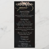 Menu Roses noires, Cœur & Merci (Devant)