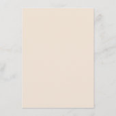 Menu Roses rose aquarelle. Élégant mariage floral (Dos)