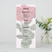 Menu Roses Rouges et Feuilles (Debout devant)